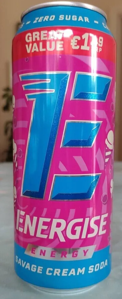 Energise Savage Cream Soda