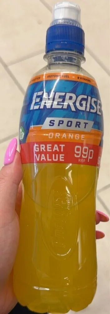 Orange Flavour Isotonic Drink with Sugar and Sweeteners and Added B Vitamins