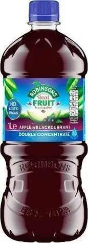 Apple & Blackcurrant Double Concentrate 1 Litre