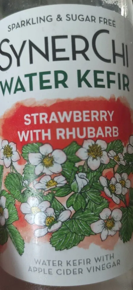Water Kefir Strawberry With Rhubarb