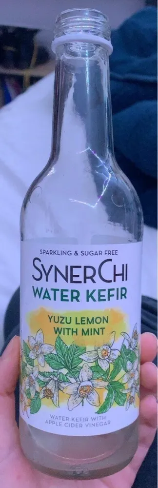 SynerChi water kefir yuzu lemon with mint