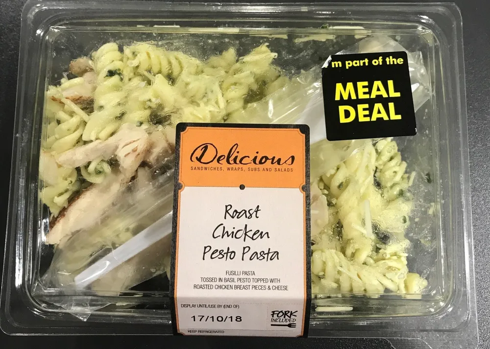 Roast chicken pesto pasta