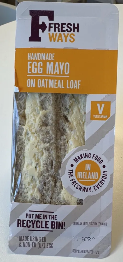 Handmade Egg Mayo On Oatmeal Loaf