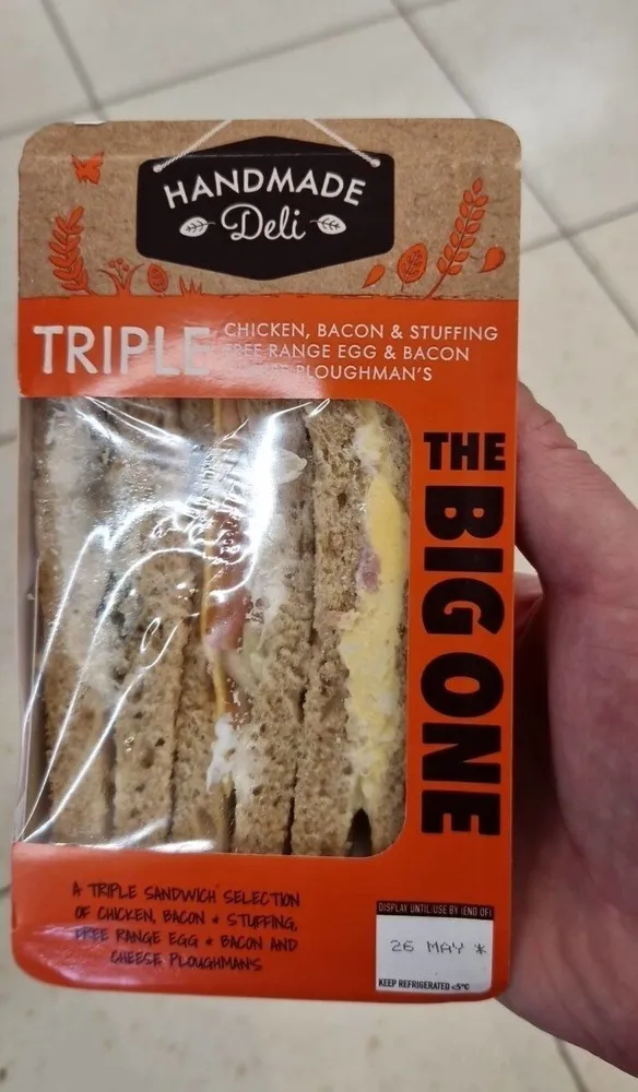 Triple chicken bacon and stuffing