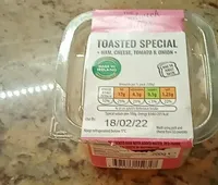 Ham cheese and onion toasted special