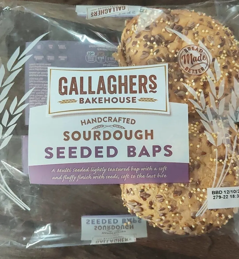 Sourdough seeded baps