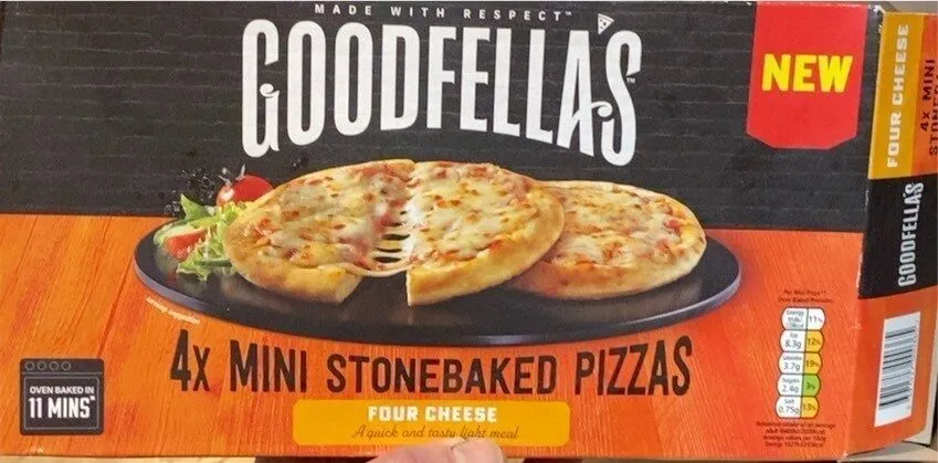 Four cheese mini pizza