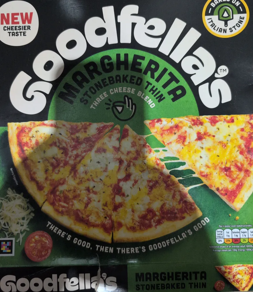 Margherita Stonebaked Thin Three Cheese Blend
