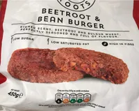 Beetroot & bean burger