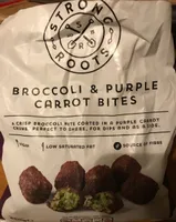 Broccoli and purple carrot bites
