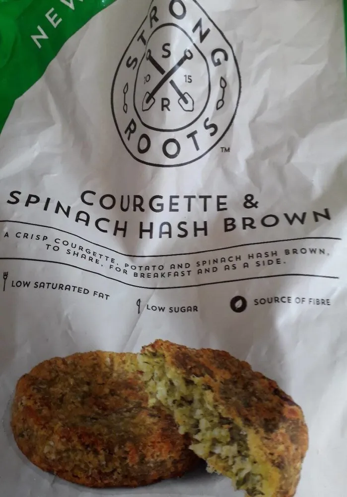 Courgette and spinach hashbrown