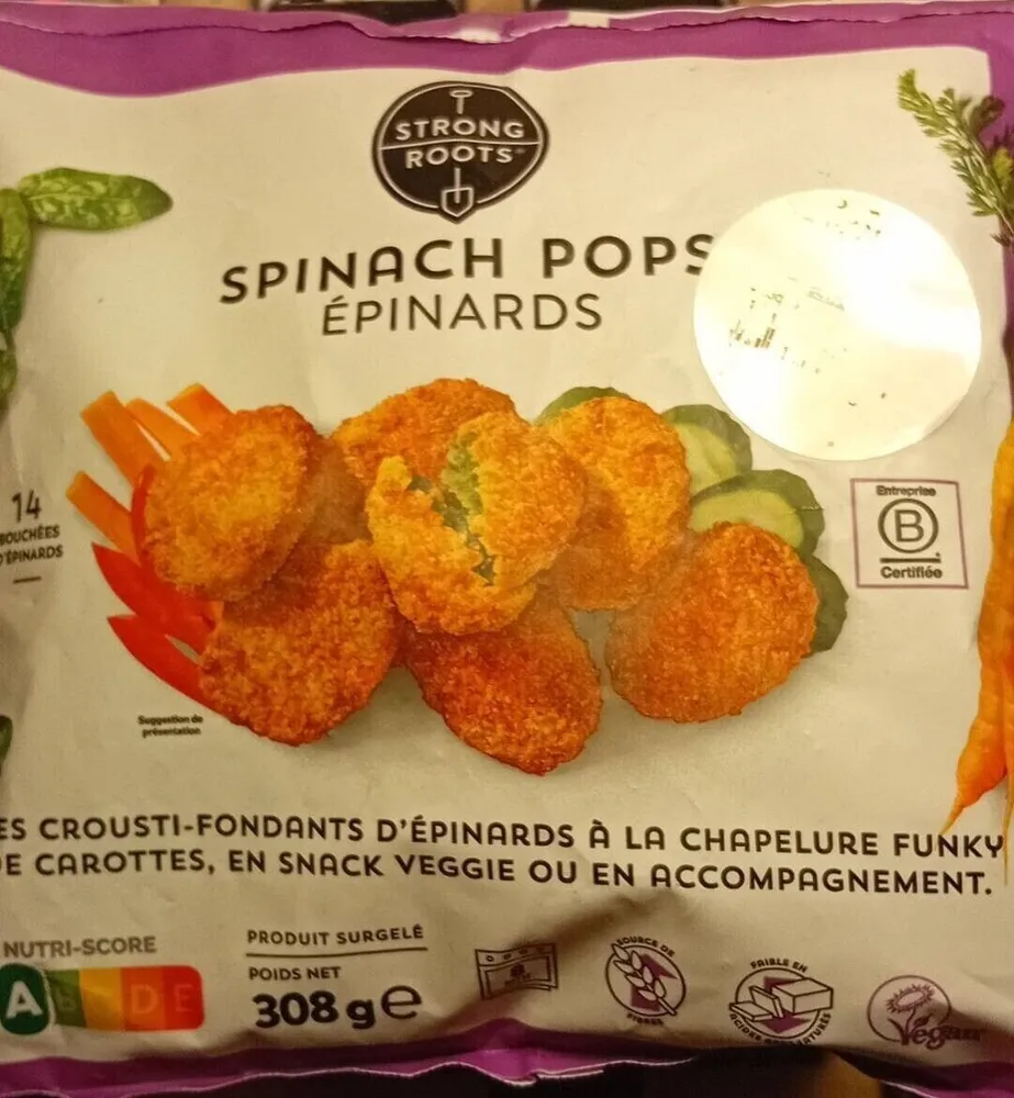 Spinach pops
