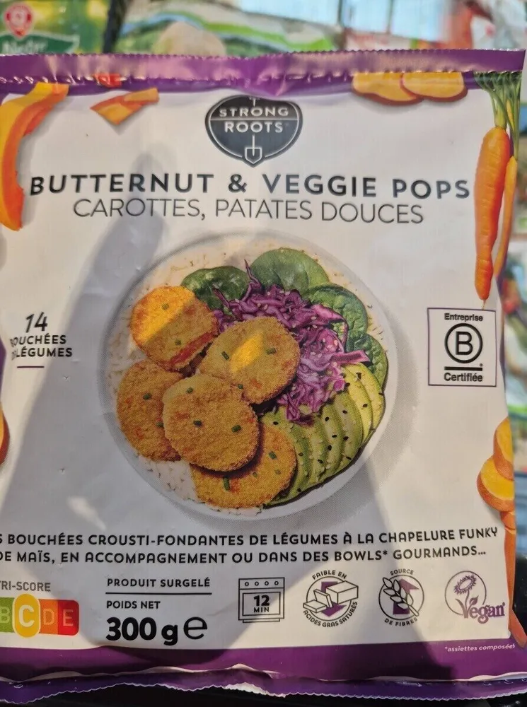 Bitternut & Veggie Pops carottes, patates douces