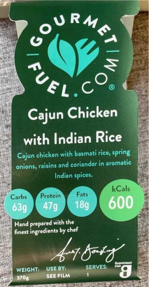 Cajun chicken with Indian rice