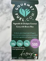 Vegetable And Chickpea Coconut Curry With Brown Rice