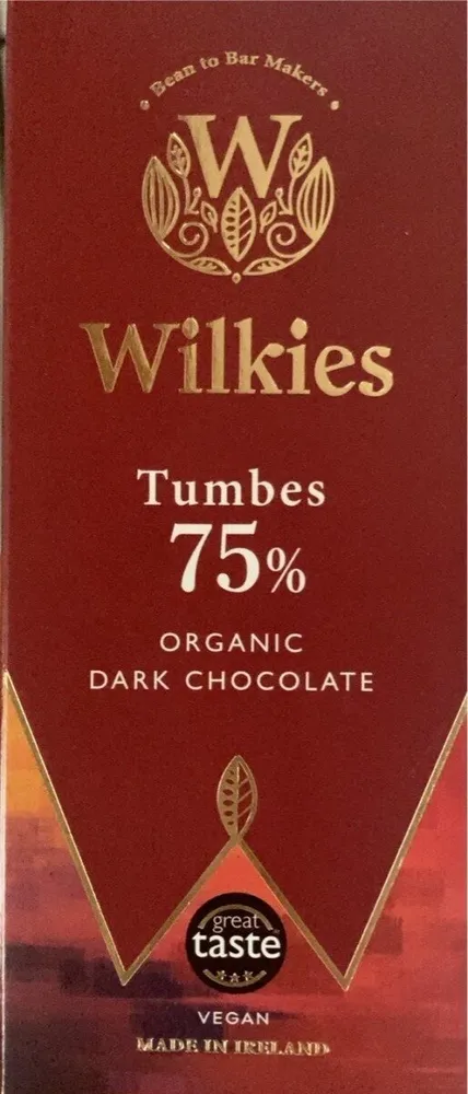 Tumbes 75% Dark Organic chocolate