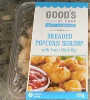 Breaded popcorn shrimp