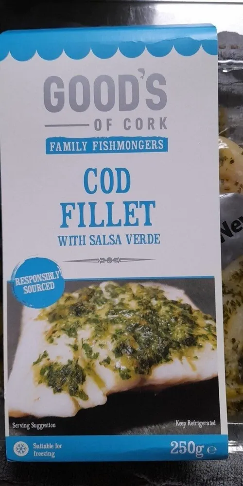 Cod fillet with salsa verde