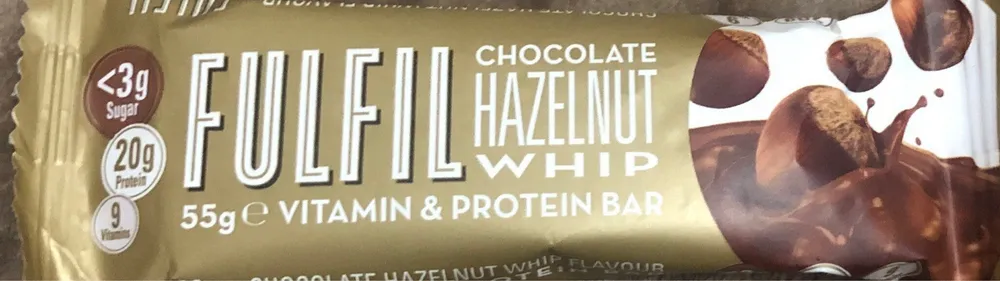 Chocolate hazelnut protein bar