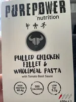Pulled Chicken Fillet & Wholemeal Pasta with a Tomato & Basil Sauce