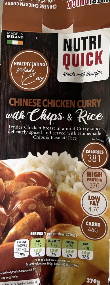 Chinese Chicken Curry With Chips