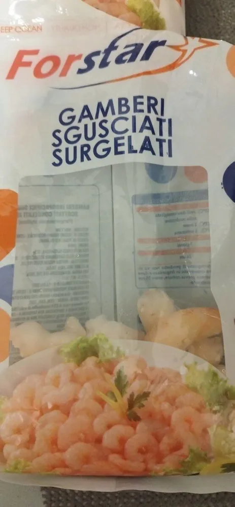 Gamberi sgusciati surgelati