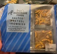 Salted pretzel brownies