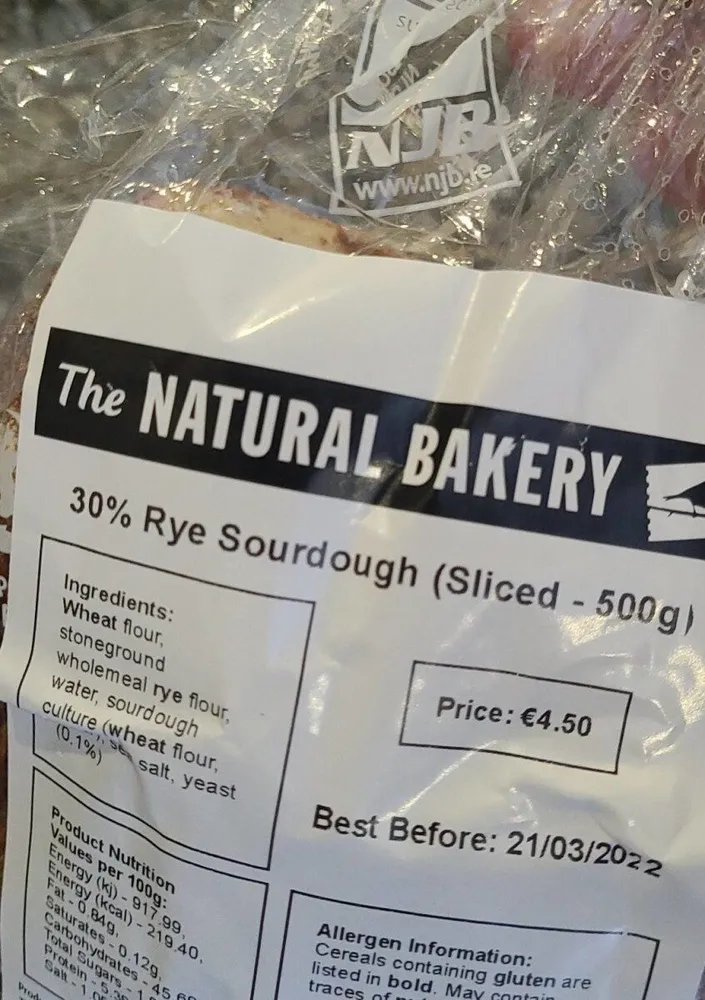 Rye Sourdough Sliced