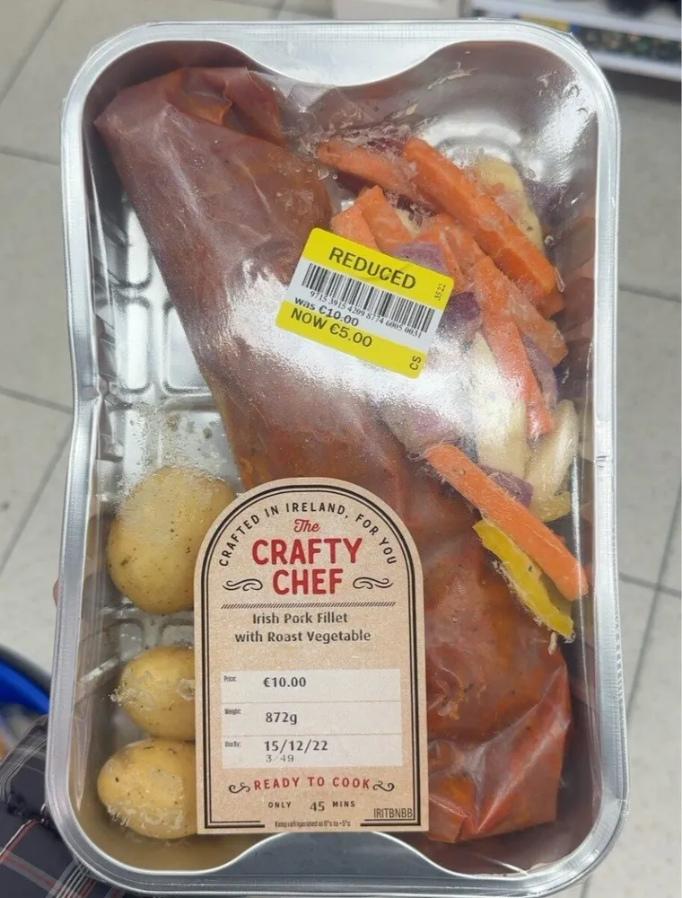 Irish pork fillet with roast vegetable
