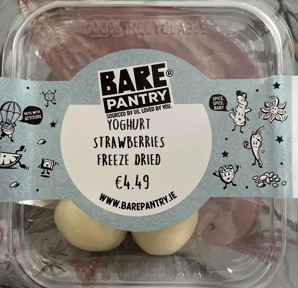 Yoghurt Covered Freeze Dried Strawberries