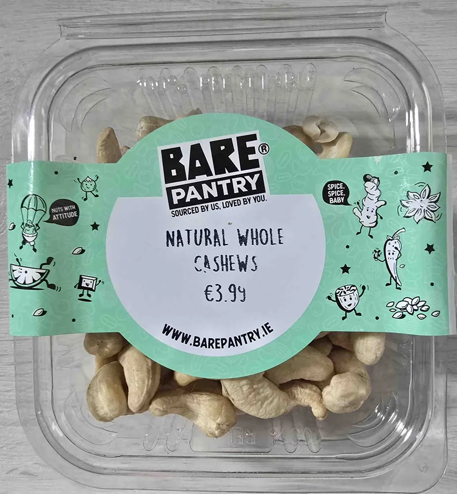 Natural whole cashews