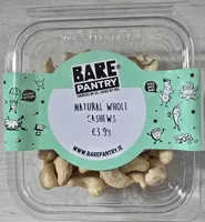Natural whole cashews