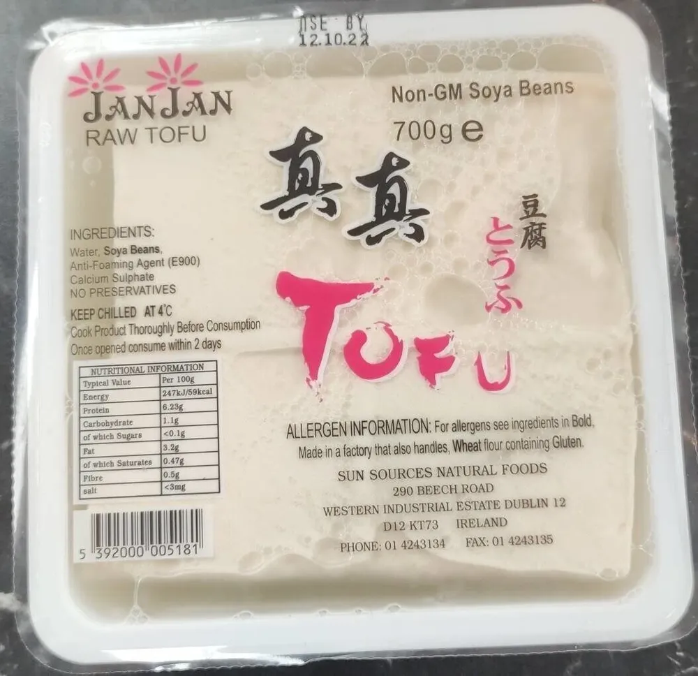 Raw tofu