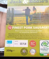Jack and Eddie's 12 finest pork sausages