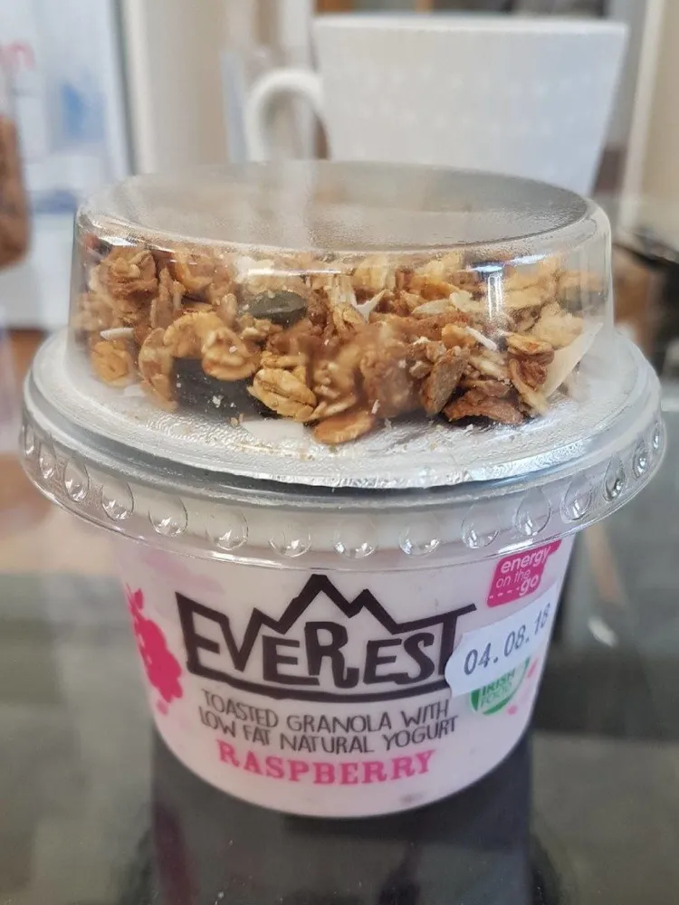 Toasted gr1nola with low fat natyral Yogurt