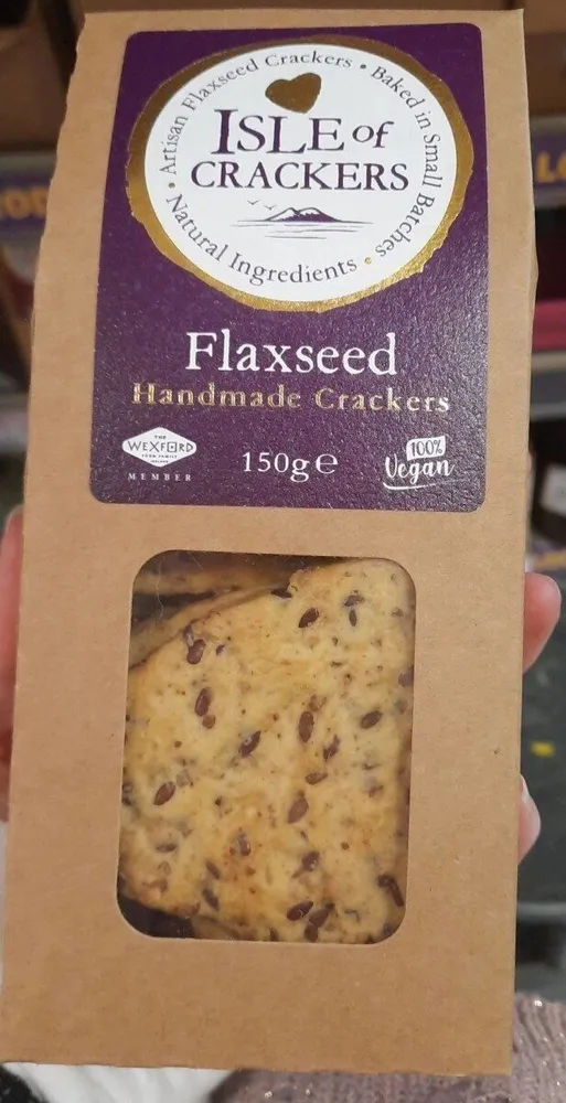Flaxseed handmade crackers