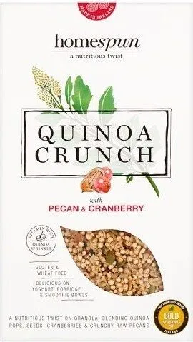 Homespun Quinoa Crunch with Pecan & Cranberry