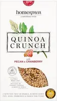Homespun Quinoa Crunch with Pecan & Cranberry
