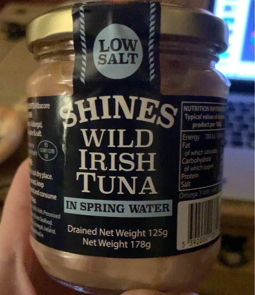 Wild irish tuna in spring water