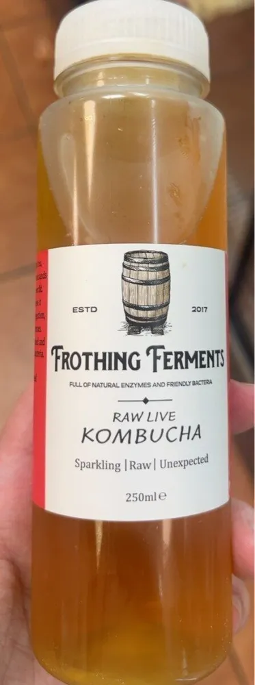 Raw live kombucha