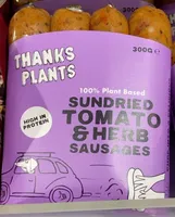 Sundried tomato and herb sausages