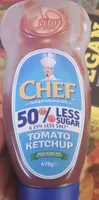 50 less sugar and 25 less salt tomato ketchup