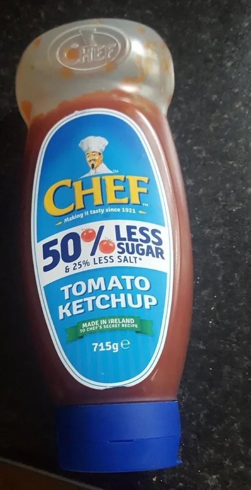 Tomato ketchup 50% less sugar