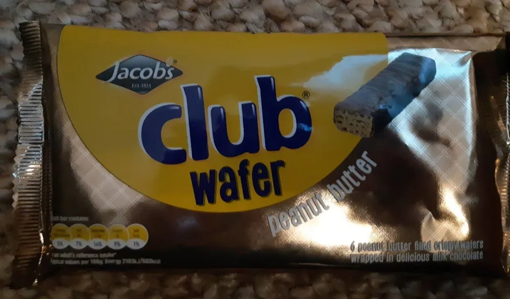 Club wafer peanut butter