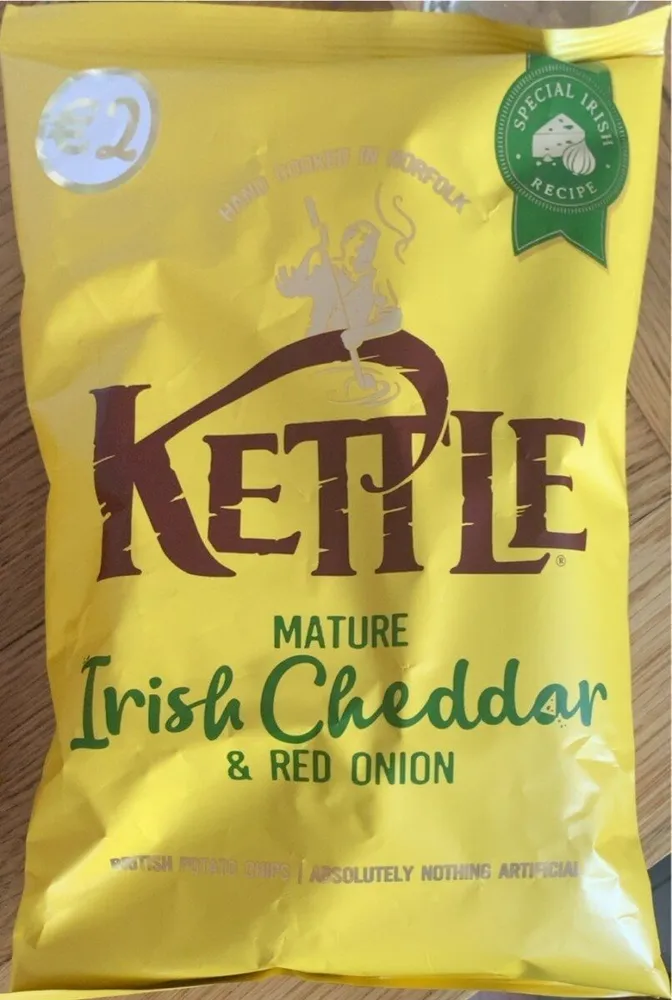 Irish cheddar and red onion