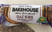 Bakehouse Oat'Ems milk chocolat enrobed oat biscuit
