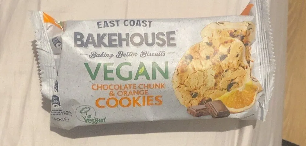 Chocolate chunk and orange cookies