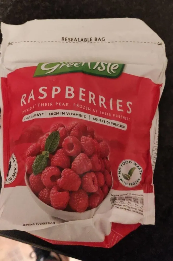 Frozen raspberries