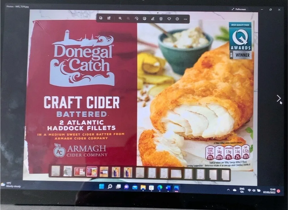 Craft cider battered atlantic haddock fillets