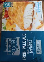 Irish pale ale battered cod fillets